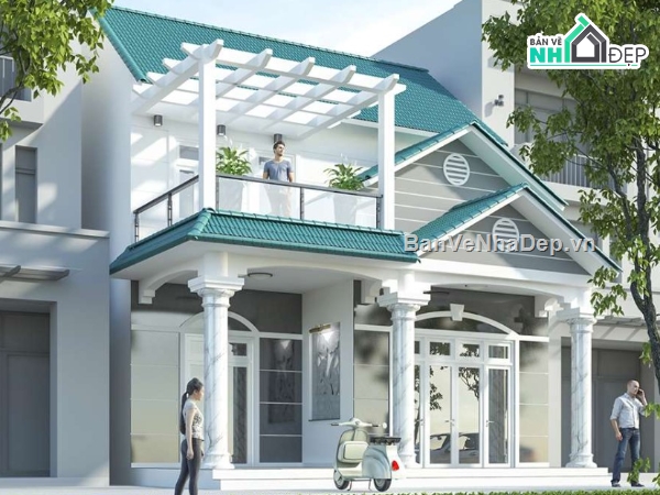 nhà phố  2 tầng,nhà phố 8x10m,nhà phố 2 tâng