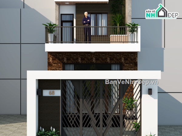 nha pho 2 tang 5x25m hien dai,nha pho 2 tang 5x25m 4 phong ngu,nha pho 2 tang hien dai