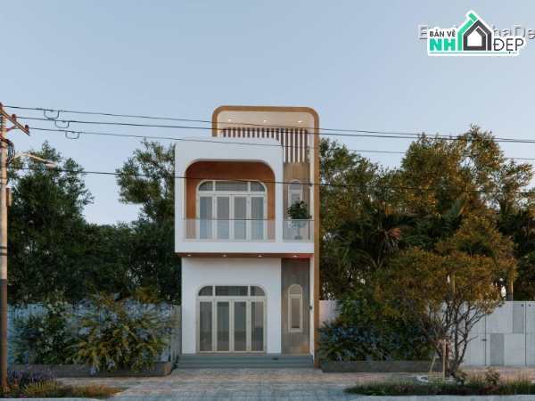 nhà phố sketchup,sketchup nhà phố 2 tầng,nhà phố 2 tầng sketchup