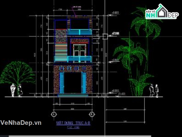 nhà phố 2 tầng,file cad nhà phố 2 tầng,nhà phố 2 tầng file cad,cad nhà phố 2 tầng