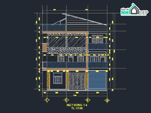 Bản vẽ nhà phố 3 tầng,Thiết kế nhà phố,Nhà phố 3 tầng đẹp,nahf phố 3 tầng