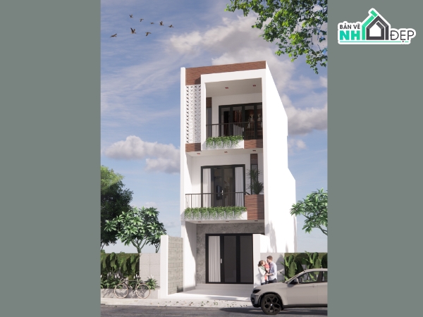 Nhà phố 3 tầng,kết cấu kiến trúc,3 tầng