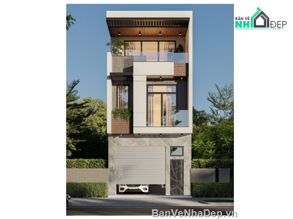 Nhà 3 tầng đẹp,nhà phố 3 tầng cad,cad nhà phố 3 tầng,nhà phố 3 tầng file cad