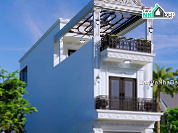 Full hồ sơ thiết kế,nhà phố 3 tầng,file cad nhà phố 3 tầng