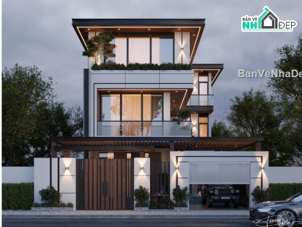 mẫu nhà phố sang trọng,nhà phố 3 tầng,mẫu nhà phố 3 tầng