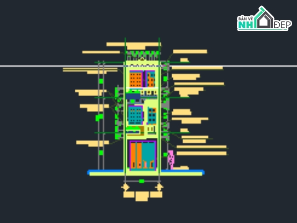 Nhà phố 3 tầng,Nhà phố,kiến trúc nhà phố 3 tầng