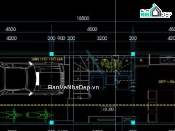 nhà phố 4 tầng,file cad nhà phố 4 tầng,nhà phố 4 tầng file cad