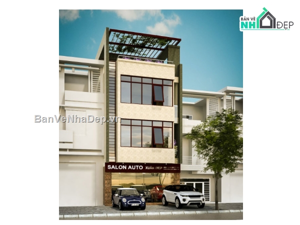 Nhà phố 4 tầng,Nhà phố,cad nhà phố 4 tầng,nhà phố 4 tầng file cad