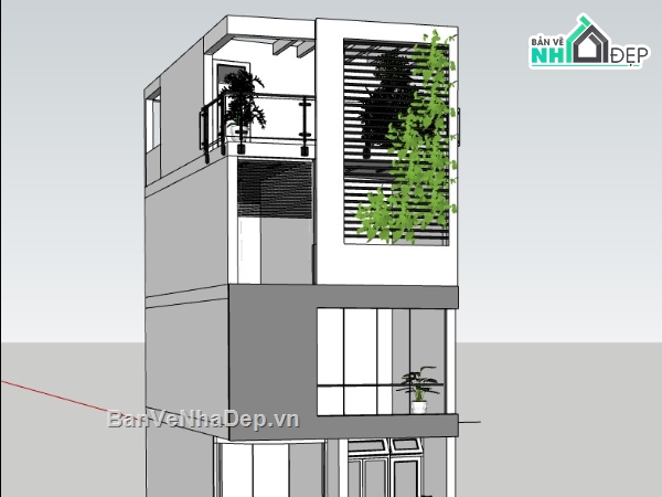 nhà phố 5 tầng,mẫu nhà phố 5 tầng,file su nhà phố 5 tầng