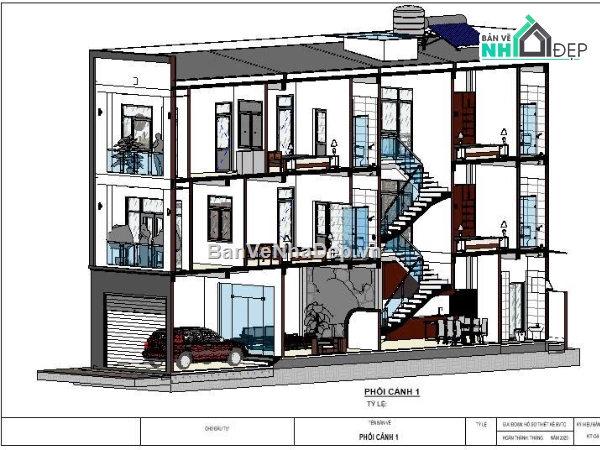 Nhà phố 5x20m,5x20x3 tầng,nhà phố 3 tầng,phương án nhà phố 3 tầng