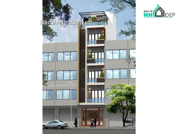 Nhà ở 6 tầng,kết hợp kinh doanh,Nhà kinh doanh,Nhà ở kết hợp kinh doanh 8.7x12.5m,nhà phố 6 tầng