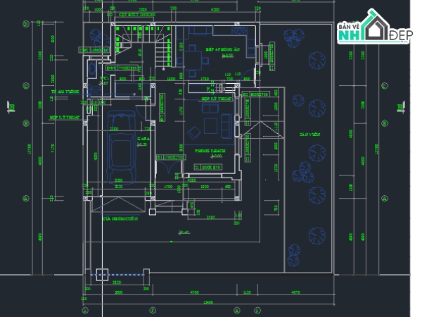 Nhà phố,bản vẽ kiến trúc,Bản vẽ kiến trúc Nhà