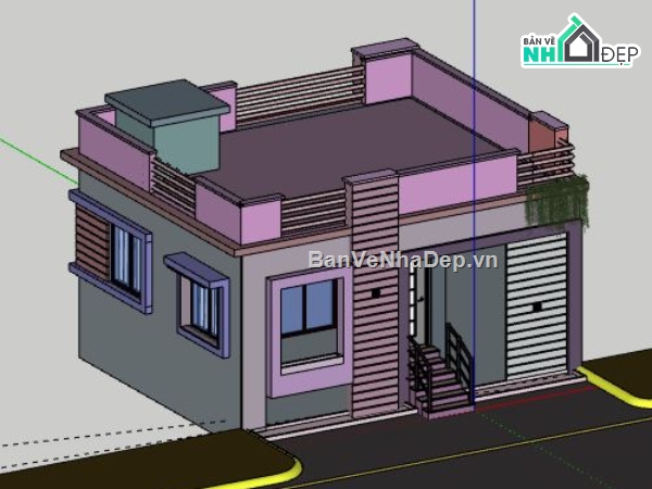 Nhà phố 1 tầng,file su nhà phố 1 tầng,nhà phố 1 tầng file su