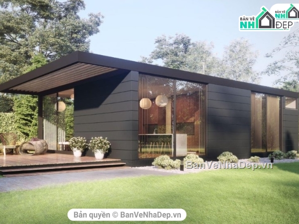 thiết kế nhà vườn,thiết kế nhà,nhà vườn lắp ghép