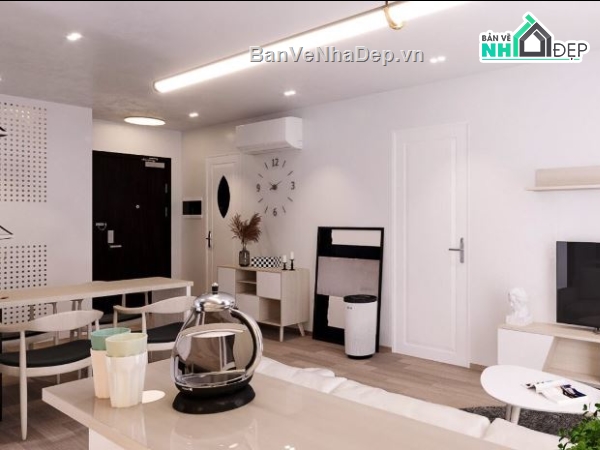 file sketchup phòng khách,phòng khách bếp,phòng bếp sketchup,sketchup phòng khách,Nội thất phòng khách bếp