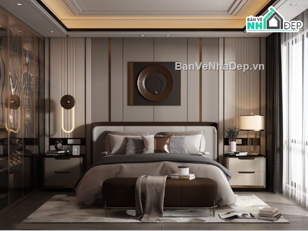 Nội thất phòng ngủ sketchup,sketchup nội thất phòng ngủ,phòng ngủ sketchup,nội thất phòng ngủ dựng sketchup,nội thất phòng ngủ