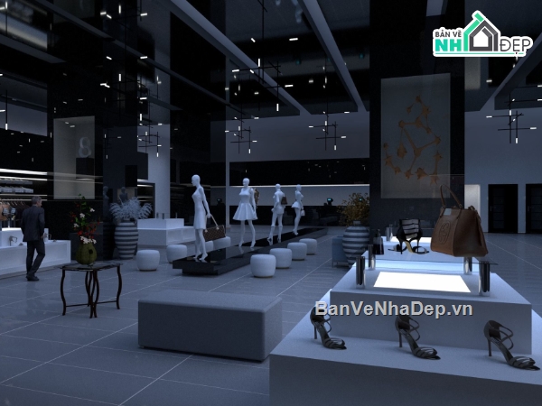Nội thất cửa hàng thời trang,sketchup cửa hàng thời trang,Cửa hàng thời trang file su,file su cửa hàng thời trang