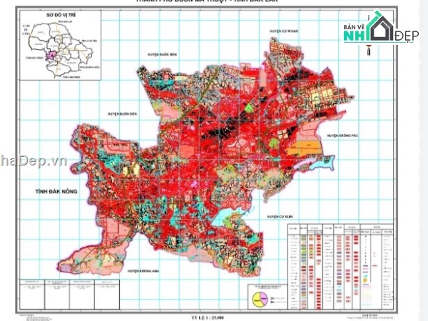 sử dụng đất,Quy hoạch sử dụng đất 2030,Buôn Ma Thuột tỉnh ĐẮK NÔNG