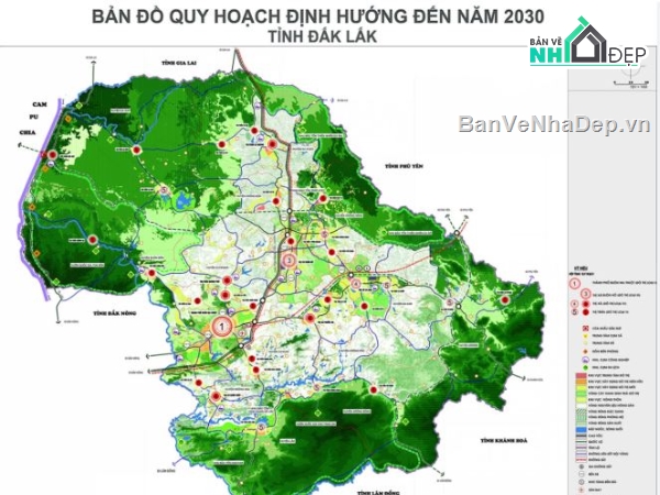 Quy hoạch sử dụng đất 2030,sử dụng đất Krong Búk,Krong Búk tỉnh ĐẮK NÔNG