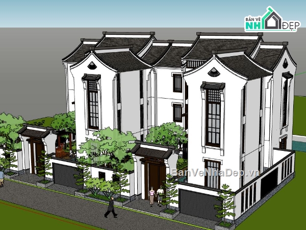 mẫu biệt thự 2 tầng,biệt thự 2 tầng,biệt thự liền kề