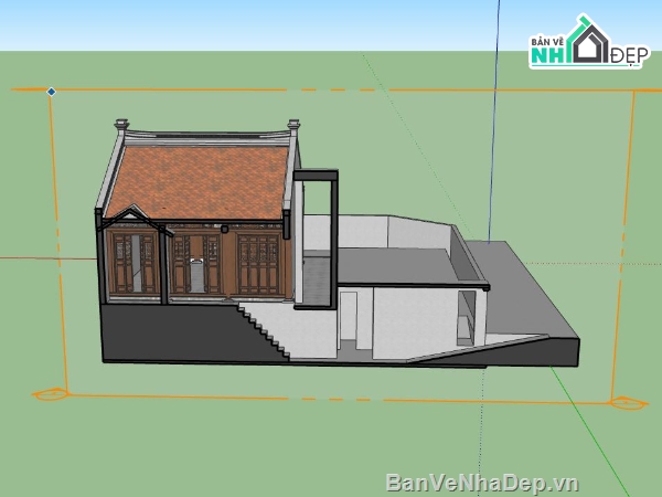 Nhà gỗ,Model su nhà gỗ,nhà gỗ file su