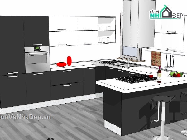 nội thất phòng bếp,model su nội thất phòng bếp,mẫu nội thất phòng bếp