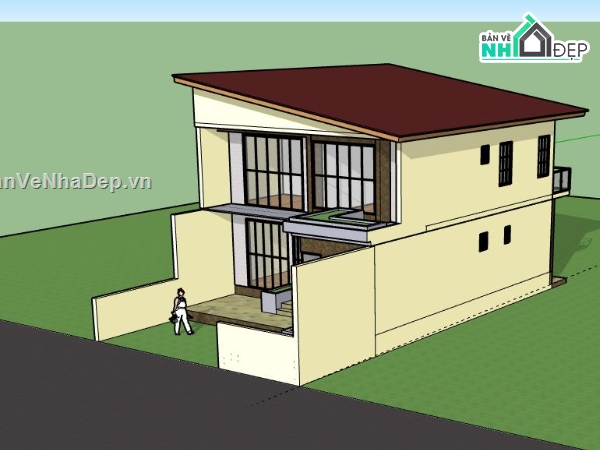 Nhà 2 tầng,Nhà 2 tầng đẹp,file su nhà 2 tầng