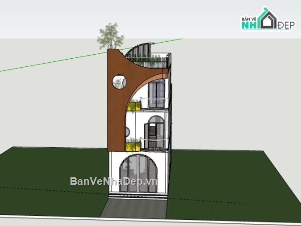 Nhà phố,Nhà 3 tầng đẹp,file su nhà phố 3 tầng