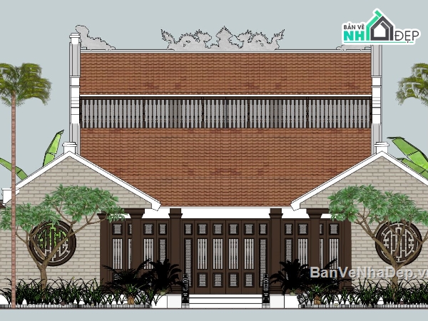 nhà thờ,file sketchup nhà thờ,sưu tầm nhà thờ họ