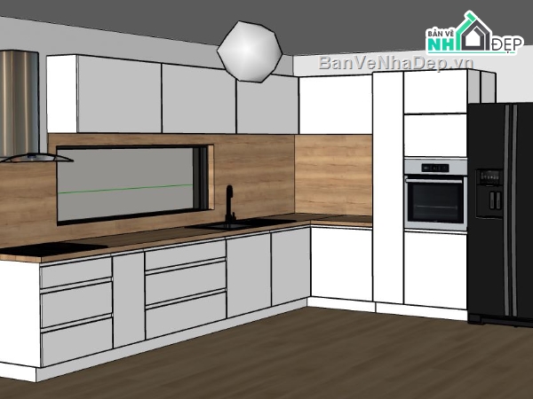 thiết kế phòng bếp,su phòng bếp,model su phòng bếp