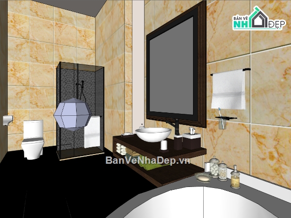 file sketchup nhà wc,phối cảnh 3d nhà vệ sinh,model su nhà vệ sinh,file su nhà vệ sinh,model nhà vệ sinh