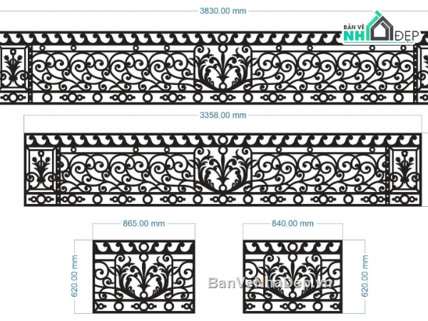lan can cnc,lan can,file lan can,lan can dxf