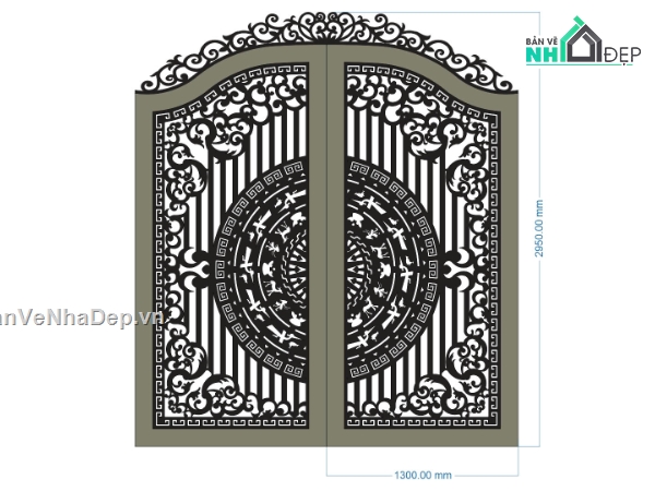 file cổng cnc,file cnc cổng 2 cánh,mẫu cnc cổng 2 cánh