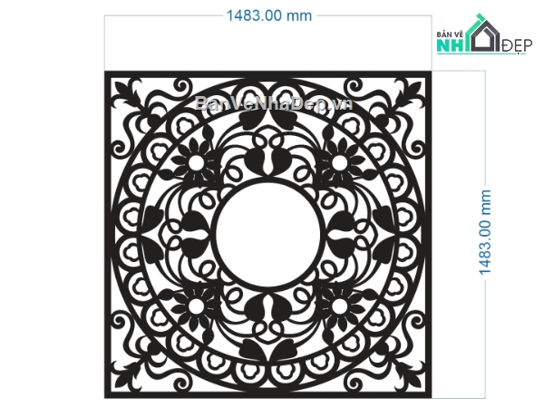 hoa văn cnc,cnc hoa văn,file cnc hoa văn vuông