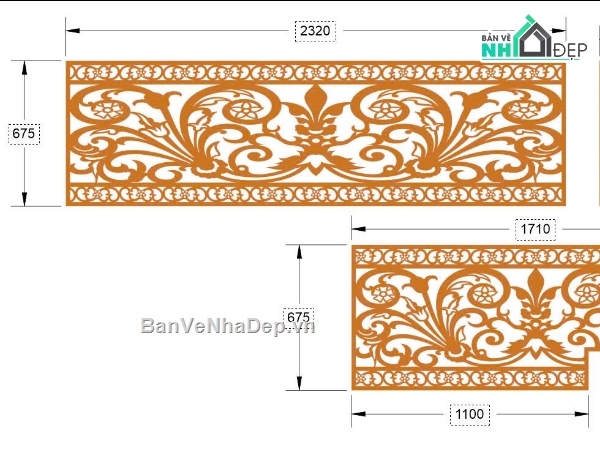 lan can cnc,lan can,mẫu lan can cnc,lan can dxf