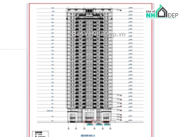 chung cư 29 tầng,bản vẽ chung cư,file cad chung cư,chung cư file cad