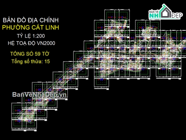 Bản đồ địa chính phường Cát Linh - VN2000,phường Cát Linh - VN2000,Bản đồ giải thửa phường Cát Linh - VN2000,Bản đồ quy hoạch phường Cát Linh - VN2000