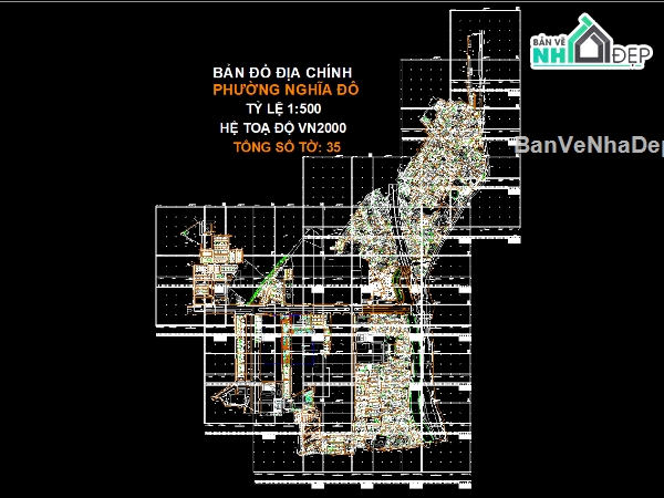 File Cad Bản đồ địa chính phường Nghĩa Đô,Bản đồ địa chính phường Nghĩa Đô-VN2000,Bản đồ giải thửa phường Nghĩa Đô-VN2000,phường Nghĩa Đô-VN2000,Quy hoạch phường Nghĩa Đô-VN2000