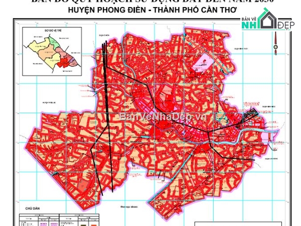 quy hoạch sử dụng đất,quy hoạch cần thơ,bản đồ quy hoạch