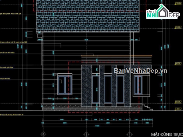 biệt thự 2 tầng,cad biệt thự 2 tầng,file cad biệt thự 2 tầng