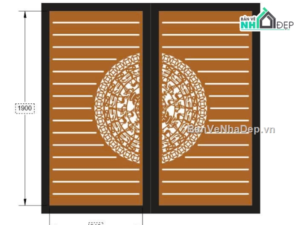 cắt cnc trống đồng,trống đồng,mẫu cổng 2 cánh cnc