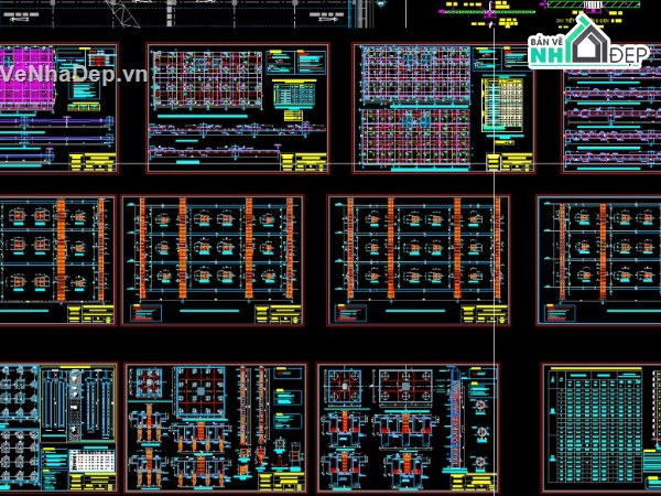 chung cư,chung cư cao tầng,10 tầng,Đồ án chung cư 10 tầng