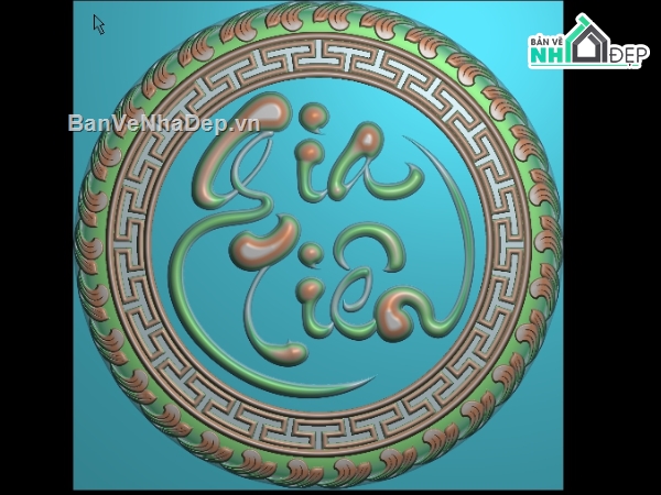 Mẫu chữ gia tiên,mẫu chữ tròng treo bàn thờ,chữ tròn gia tiên