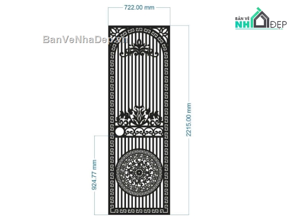 cổng 1 cánh,file cnc cổng 1 cánh,mẫu cổng 1 cánh