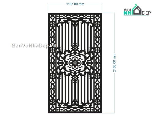 cnc 2 cánh,mẫu cổng 2 cánh,file cnc cổng 2 cánh