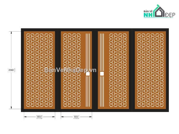 cổng đẹp 4 cánh,Mẫu cổng 4 cánh cnc,file cnc cổng 4 cánh