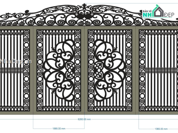 Mẫu cổng 4 cánh cnc,file cnc cổng 4 cánh,mẫu cnc cổng 4 cánh