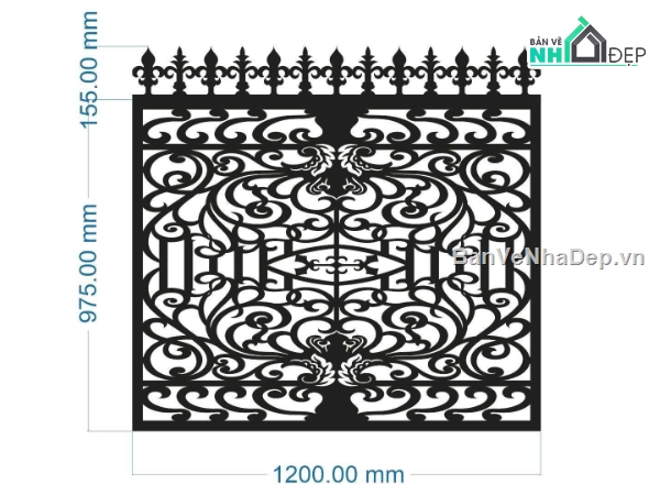 cnc hàng rào,dxf hàng rào,hàng rào