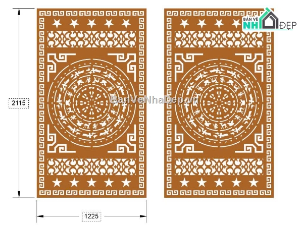 cổng trống đồng cnc,cổng trống đồng,cổng 2 cánh cnc