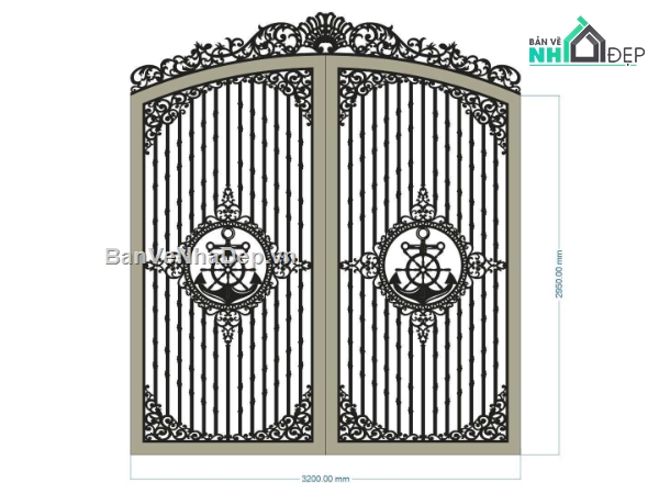 Mẫu cổng 2 cánh cắt cnc,cnc cổng 2 cánh,file cnc cổng 2 cánh